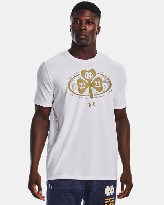 Men's UA Performance Cotton Collegiate T-Shirt, White, pdpMainDesktop image number 0